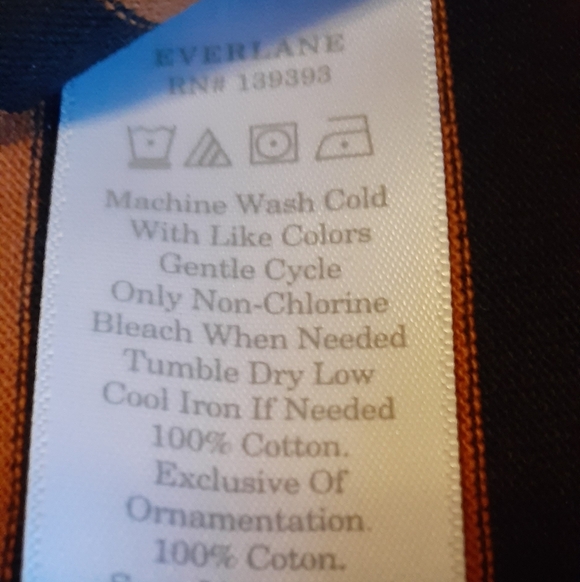 EVERLANE PULLON SIZE XS ORANGE BLACK STRIPES - Picture 6 of 6